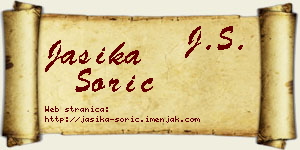 Jasika Šorić vizit kartica